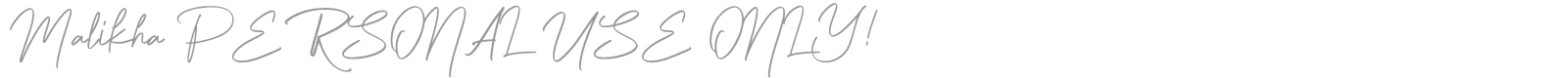 Malikha font preview